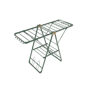 HOTATA 好太太 D-2132 折叠式落地晾衣架 160*54*103cm 复古绿