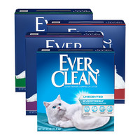 EVER CLEAN 铂钻 EverClean美国进口猫砂铂钻蓝红绿紫标无尘猫沙11.3kg除臭膨润土