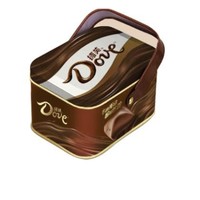 Dove 德芙 丝滑牛奶巧克力 126g 咖啡色铁盒装