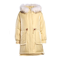 ochirly 欧时力 女士中长款羽绒服 1RZ433999F 黄色 S