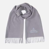 Vivienne Westwood 西太后logo刺绣 羊毛围巾 灰色