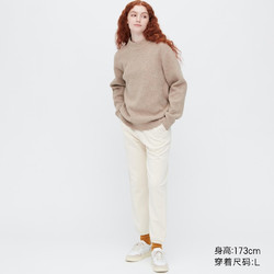 UNIQLO 优衣库 souffle yarn高领针织衫)452899