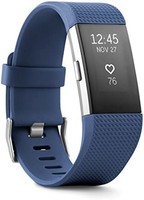 Fitbit Charge 2心率+健身腕带，蓝色，小号