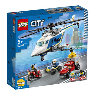LEGO 乐高 City城市系列 60243 警用直升机大追击