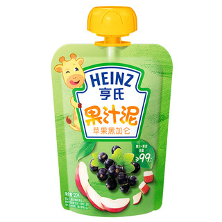 Heinz 亨氏 乐维滋系列 果泥 3段 苹果黑加仑味 120g