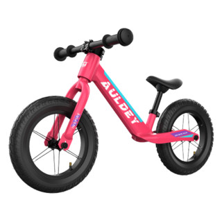 AULDEY 奥迪双钻 儿童平衡车滑步车3-7岁无脚踏自行车儿童玩具学步车 竞速版儿童平衡车-霓虹粉