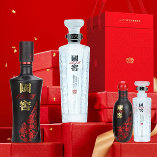 国窖1573 官方 白酒52度 高度白酒 收藏送礼礼盒 52度 500mL 2瓶 +100ml*2君者气宇