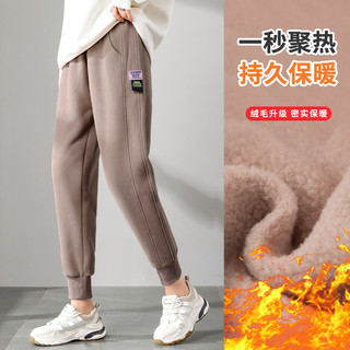 JEANSWEST 真维斯 女士休闲束脚长裤 JY-14-251048 咖啡色 M