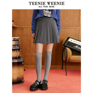 TEENIE WEENIE TeenieWeenie小熊2022秋冬新款学院风百褶半身裙女