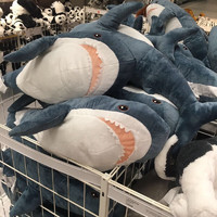 CHANGJIE 畅杰 鲨鱼抱枕靠垫 100厘米(蓝色)