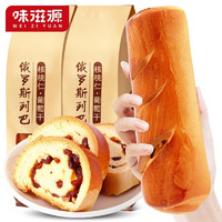 weiziyuan 味滋源 俄罗斯大列巴切片全麦面包坚果夹心代餐面包早餐食品508g/袋 1袋装