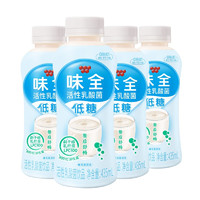 WEICHUAN 味全 0蔗糖活性乳酸菌原味 435ml*4 800亿活性菌 饮品饮料