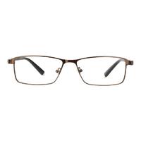HAN 汉 4937 深咖色TR不锈钢眼镜框+1.56折射率 非球面防蓝光镜片
