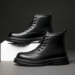 ritai日泰22秋季新款男士高筒马丁靴英伦简约休闲男靴子百搭高帮工装