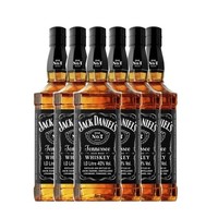 杰克丹尼 美国田纳西州黑标威士忌 6瓶装 1000ml*6