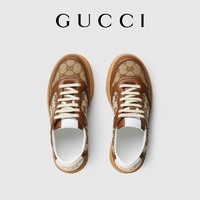 GUCCI 古驰 [礼物]GUCCI古驰女士GG织带厚底运动鞋