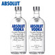 绝对伏特加 绝对（Absolut）瑞典原装 40度 经典原味 500ml*2瓶