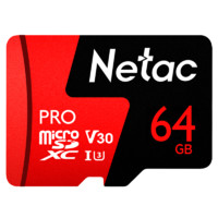 有券的上：Netac 朗科 P500 Micro-SD存储卡 64GB 紫色（UHS-I、V30、U3、A1）