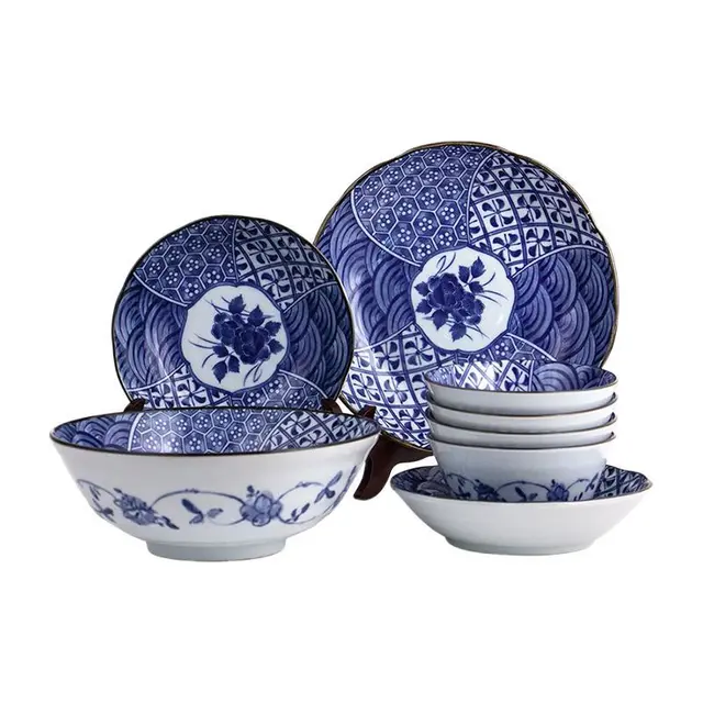 TOKI MINOYAKI 美浓烧 祥瑞 陶瓷餐具套装 8件套