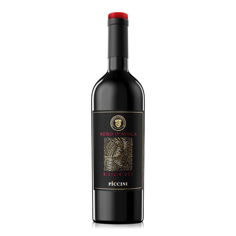 PICCINI 彼奇尼酒庄 西西里岛黑珍珠干型红葡萄酒 2019年 750ml