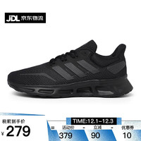 adidas 阿迪达斯 男鞋RUNFALCON 2.0男子缓震耐磨休闲运动跑步鞋 GY6347黑 42.5