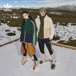 adidas ORIGINALS 中性运动夹克 HY1377 森林绿/传奇墨水蓝 XS