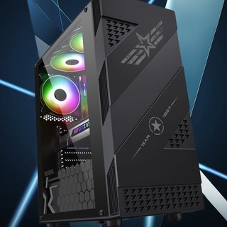 华橙 十二代酷睿版 组装电脑（黑色、512GB SSD、酷睿i5-12400F、GTX 1660Ti 6G、16GB）