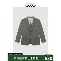 GXG 男装22年春季新款商场同款正装系列休闲套西西装轻商务 豆绿色