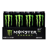 Monster Energy 可口可乐（Coca-Cola） Monster 魔爪 原味 黑爪 维生素能量 运动饮料 330ml*12罐 整箱