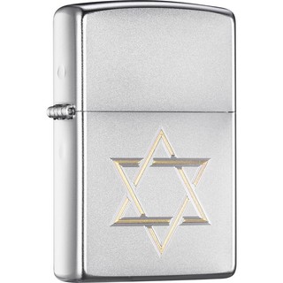 ZIPPO 之宝 经典系列 205-C-000024 打火机 锻纱镀铬 大卫之盾