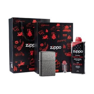 ZIPPO 之宝 铁石心肠 211 防风打火机套装（火机+小油133ml+火石6粒装）