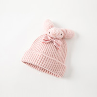戴维贝拉 儿童帽子2022冬季新款女童针织套头帽宝宝可爱保暖帽