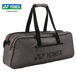 YONEX 尤尼克斯 六只装6支羽毛球拍包网球拍包 yy拍袋方形球包 长方形时尚方包 BA82231BCR灰色方包 独立鞋仓