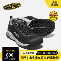 KEEN 官方 新品 NXIS SPEED户外运动网面透气耐磨轻量跑鞋徒步鞋男 黑色/白色-1026114-新 40男
