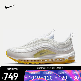 NIKE 耐克 Air Max 97 Fr 男子跑鞋 DQ8961-100 白色 42.5