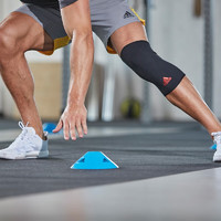 adidas 阿迪达斯 运动护具 保暖护膝护腕护肘护踝护具 护膝(单只装) M码