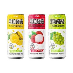 珍珍 果粒碰碰汽水 菠萝+荔枝+葡萄 490g*3罐