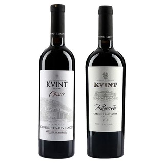 PLUS会员：KVINT 克文特 经典系列 干红葡萄酒 经典赤霞珠+珍藏赤霞珠