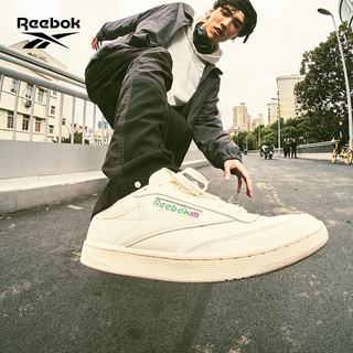 Reebok锐步男女CLUB C VINTAGE牛皮头层小白鞋板鞋GX3686 GX3686（第二批） 中国码:36(23cm),US:6