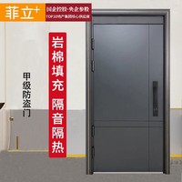 FELVE 菲立 防盗门轻奢家用甲级入户子母门钢质安全房门室内开进户外单门