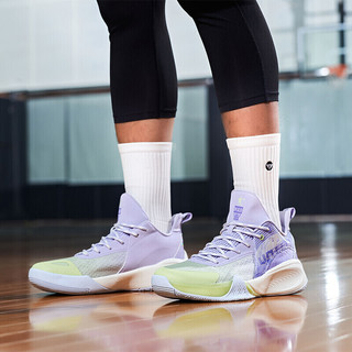 乔丹丨破晓丨男鞋篮球鞋低帮专业实战球鞋运动鞋男XM25220106蒸汽紫/微光绿42.5