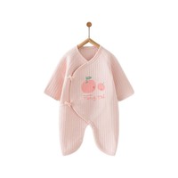 Tongtai 童泰 TS23J219 婴儿长袖连体衣 粉色苹果 66码