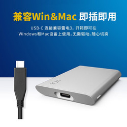 LACIE 莱斯 新款雷孜LaCie 500GB Type-C/USB3.1微型移动固态硬盘（PSSD）Portable SSD 高速便携