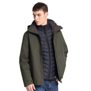 Jack Wolfskin 狼爪 ACTIVE OUTDOOR系列 男子三合一冲锋衣 5119611-5100 深苔绿 XL