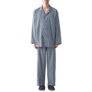 MUJI 無印良品 男士睡衣套装 FBA11C1A 藏青色 L/XL