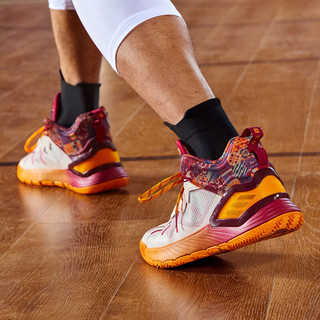adidas 阿迪达斯 D Rose Son Of Chi 中性篮球鞋 GV8717 米白色/红色/橙色 42