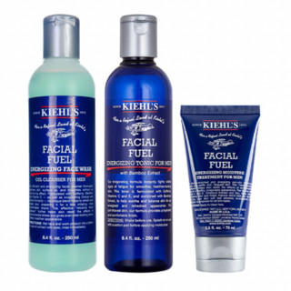 Kiehl's 科颜氏 护肤套装 (男士焕活洁面啫喱250ml+活力爽肤水250ml+保湿乳液75ml+多重修颜眼霜14ml)