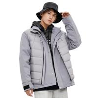 Meters bonwe 美特斯邦威 男士羽绒马甲 119268 浅水泥灰 L