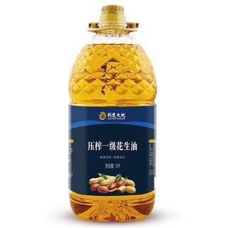 荆楚大地 压榨一级花生油 5L