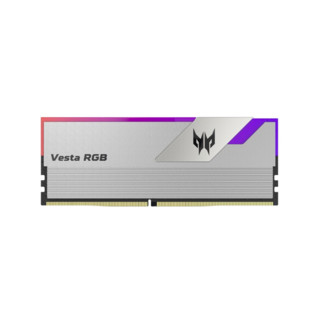 PREDATOR 宏碁掠夺者 炫光星舰系列 Vesta II DDR5 6600MHz 台式机内存 灯条 星光银 32GB 16GBx2